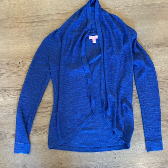 Lilly Pulitzer Women's open Cardigan Sweater Blue Long Sleeve Size XS - Picture 1 of 4